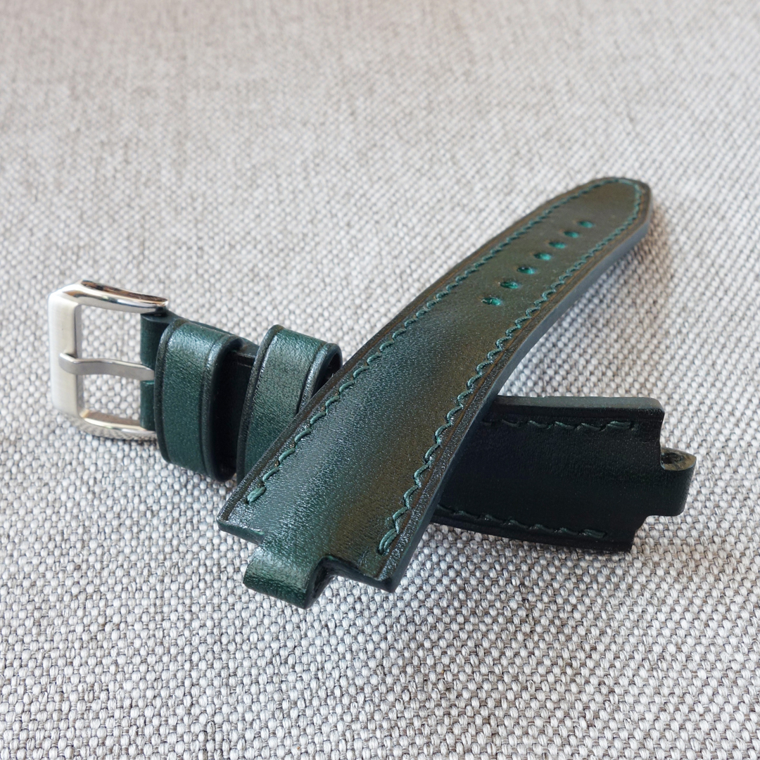 Dark green Watch Strap for Bvlgari Diagono, Aluminium - Image 4