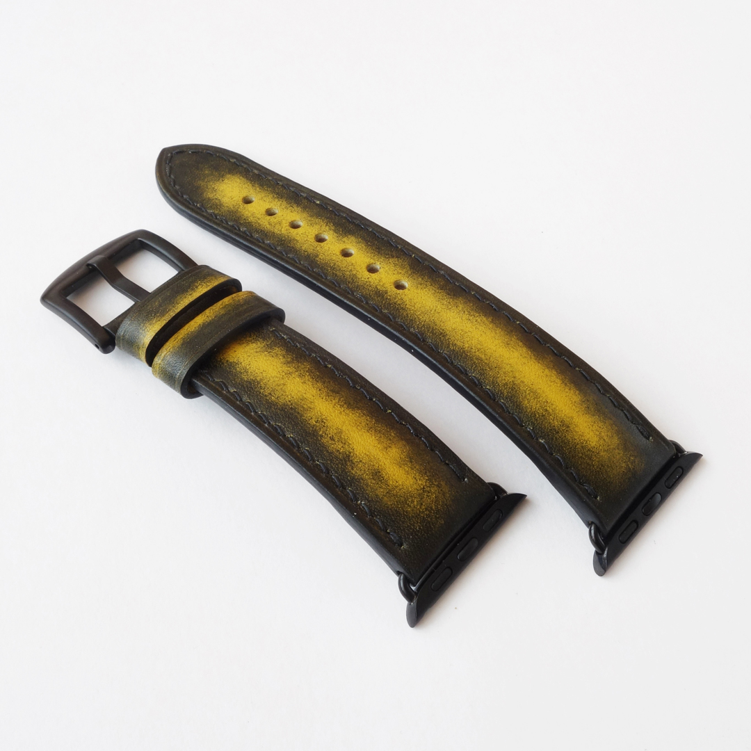 apple-watch-strap-black-yellow-4