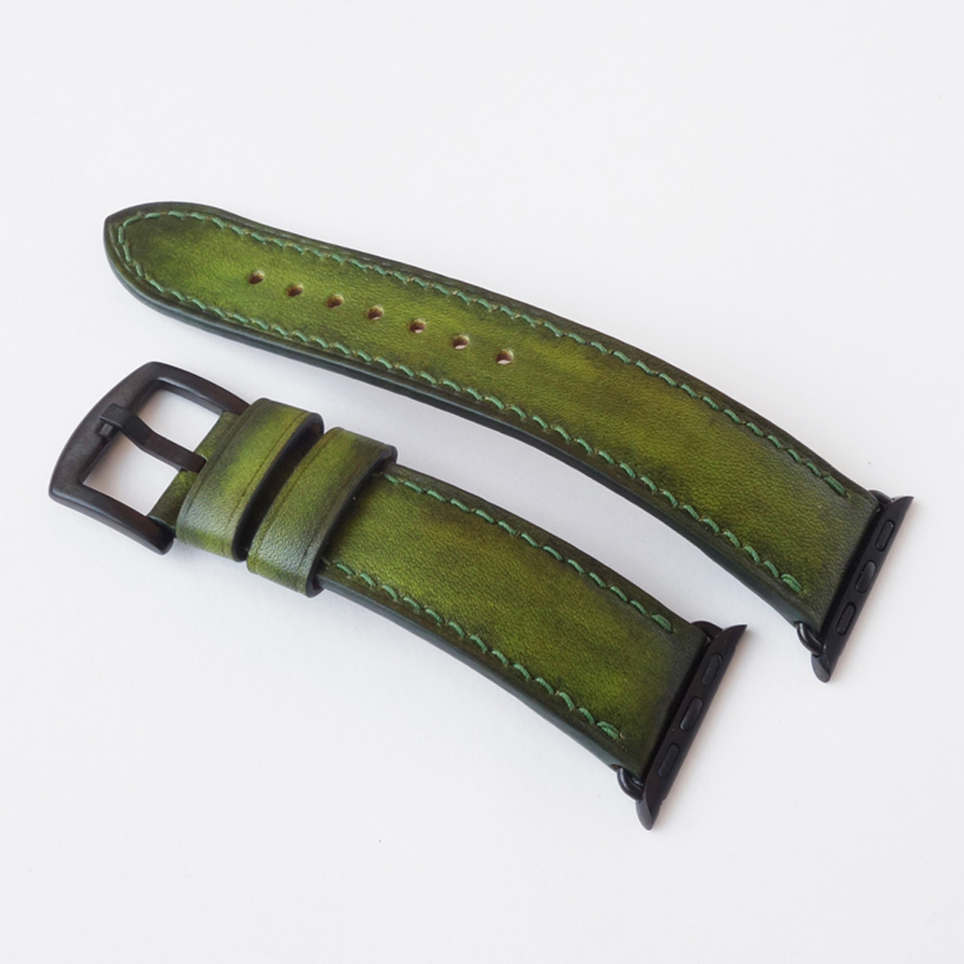 green-olive-leather-apple-watchband-3