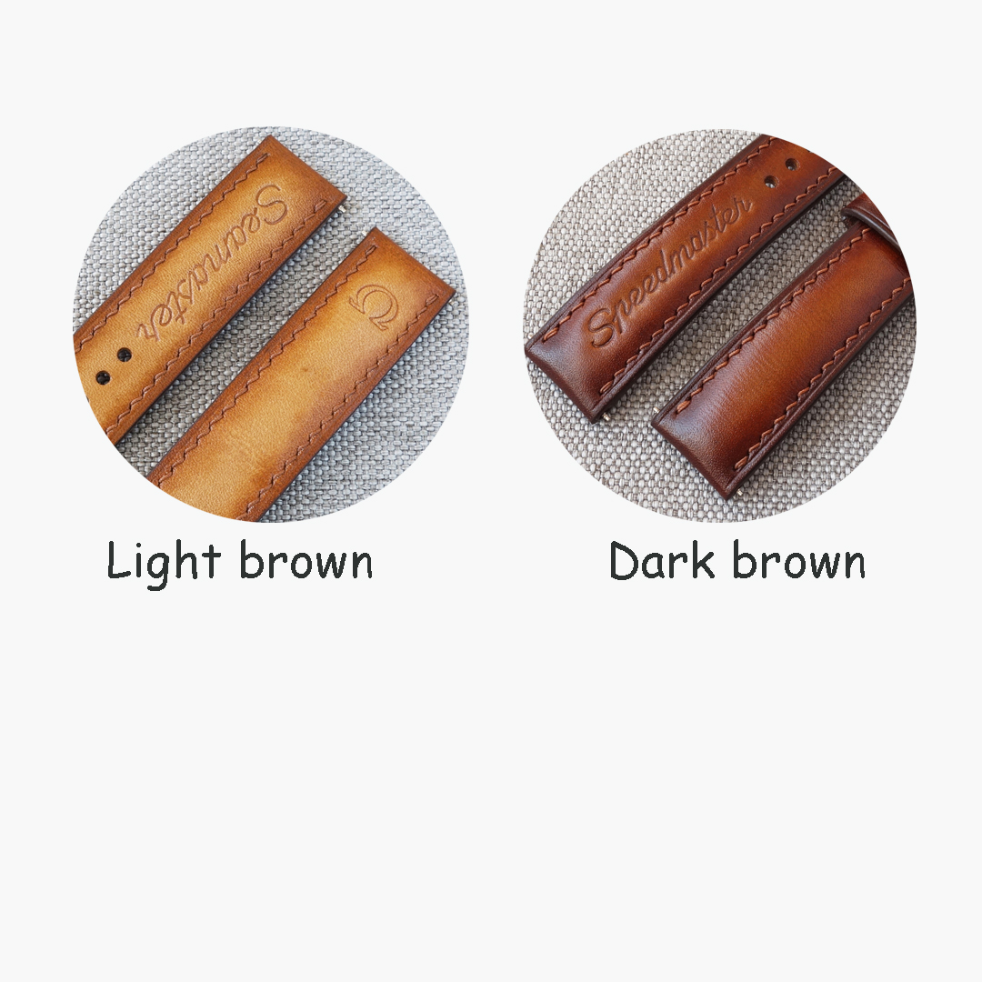 Brown leather strap & clasp for OMEGA Seamaster - Image 7