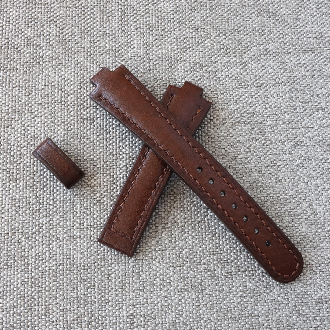 Brown leather strap for Oris Aquis Diamond Lady 36mm - Image 4