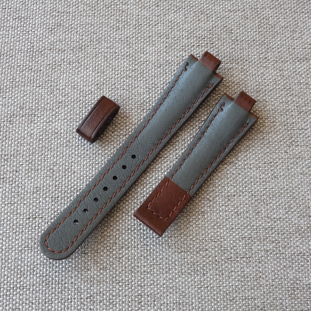 100% handmade watch strap for Oris Aquis Diamond Lady 36mm, ref. 01 733 7652 This strap only fits watches with the original ORIS deployment clasp. Material: Top Quality Genuine Leather