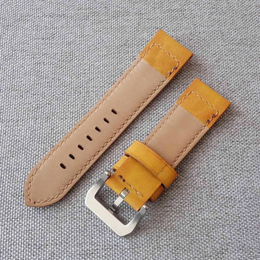 Panerai watch strap, PAM ITA style, yellow-beige - Image 7