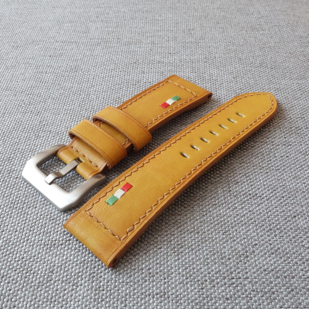 Handmade watch strap for Panerai, Replacement watchband PAM style. Fits most Panerai models: Luminor, Submersible, Radiomir.