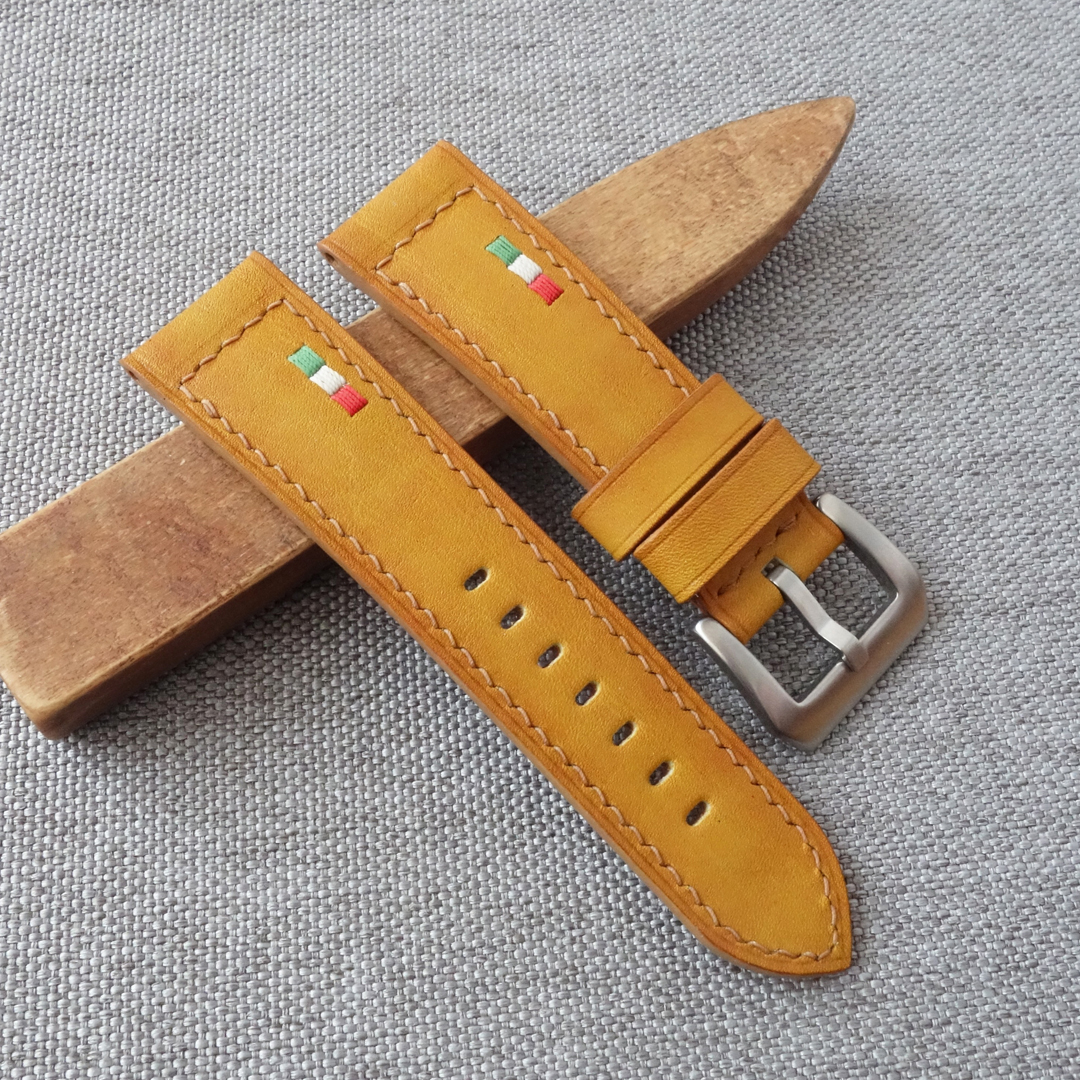Handmade watch strap for Panerai, Replacement watchband PAM style. Fits most Panerai models: Luminor, Submersible, Radiomir.