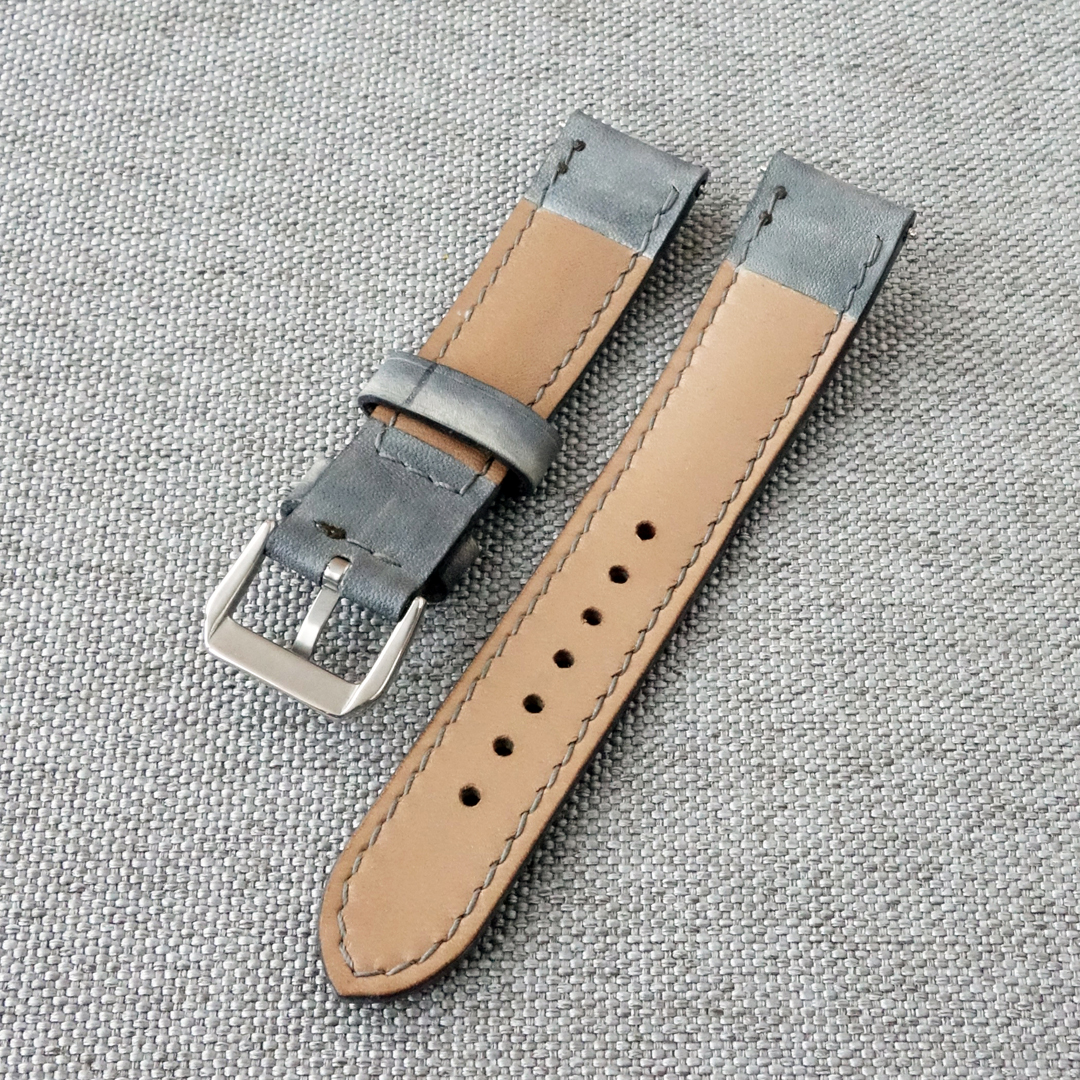 Gray marble leather watchband, 100% handmade strap. Classic style. Fit for many wristwatches. It will be a good addition to your watches: Rolex, Tudor, TAG Heuer, Seiko, Omega, IWC, Breitling, Tissot and other fine models. • Material: Top Quality leather. • Back side - hypoallergenic genuine leather. • Width 18, 19, 20, 21, 22, 23, 24 mm.