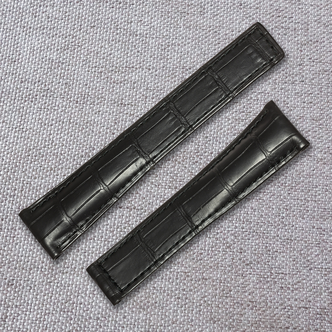 Handmade Black crocodile alligator watch strap for TAG Heuer - Image 2